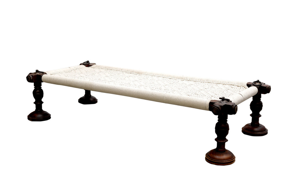 Camapa Charpai Bed w/ Turned Legs