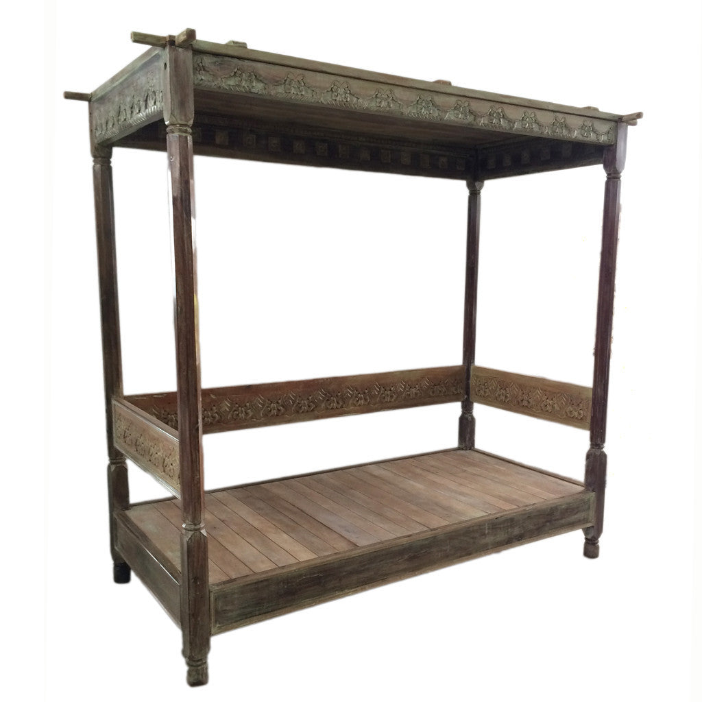 Outstanding Canopy Teak Daybed