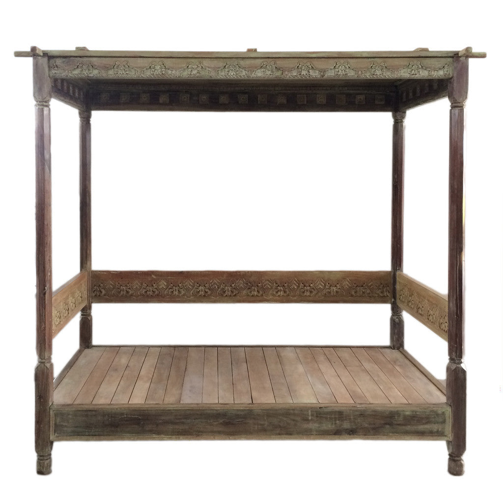 Outstanding Canopy Teak Daybed