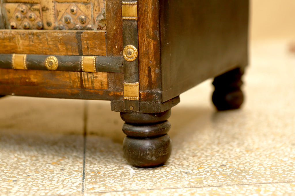 Hand Hammered Metal Trunk