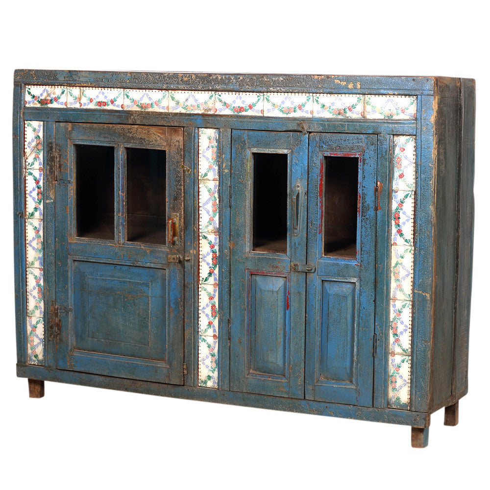 Blue Colonial Tile Sideboard