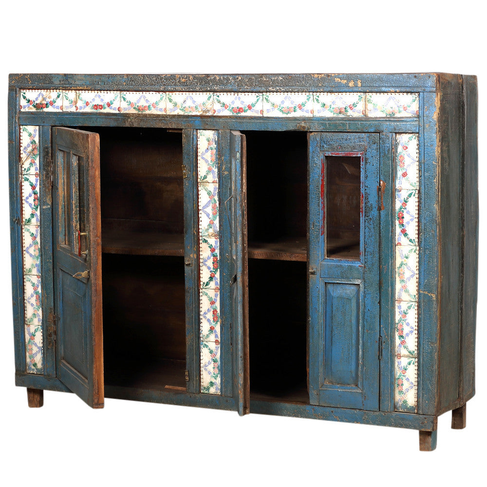 Blue Colonial Tile Sideboard