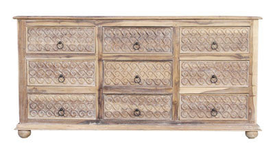 Anglo Whitewash Scroll Dresserbase