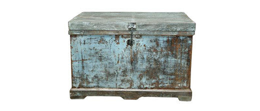 Aged Blue Vintage Box
