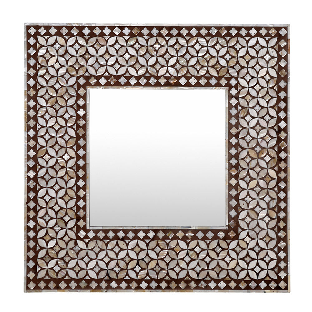 Mother Of Pearl Inlaid Mirror