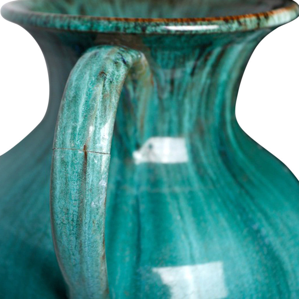 Magnificent Turquoise Galloway Vase