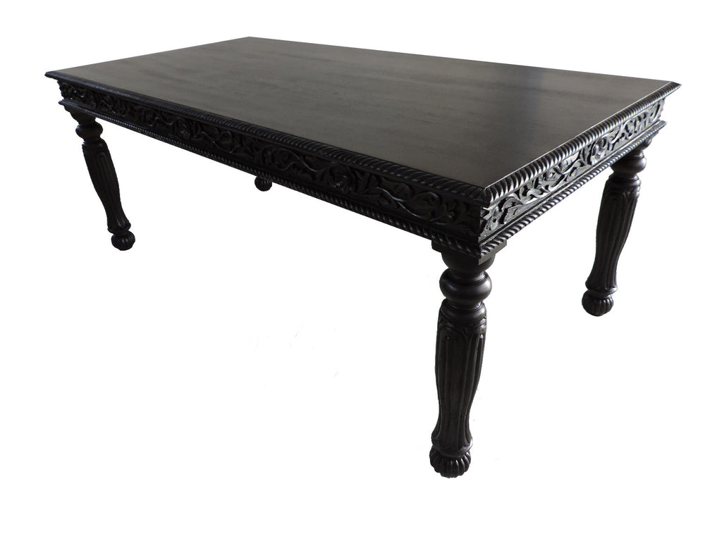 Ebony Anglo Indian Bikaner Dining Table