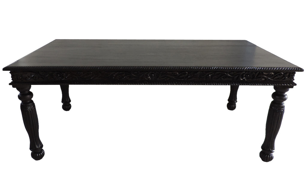 Ebony Anglo Indian Bikaner Dining Table
