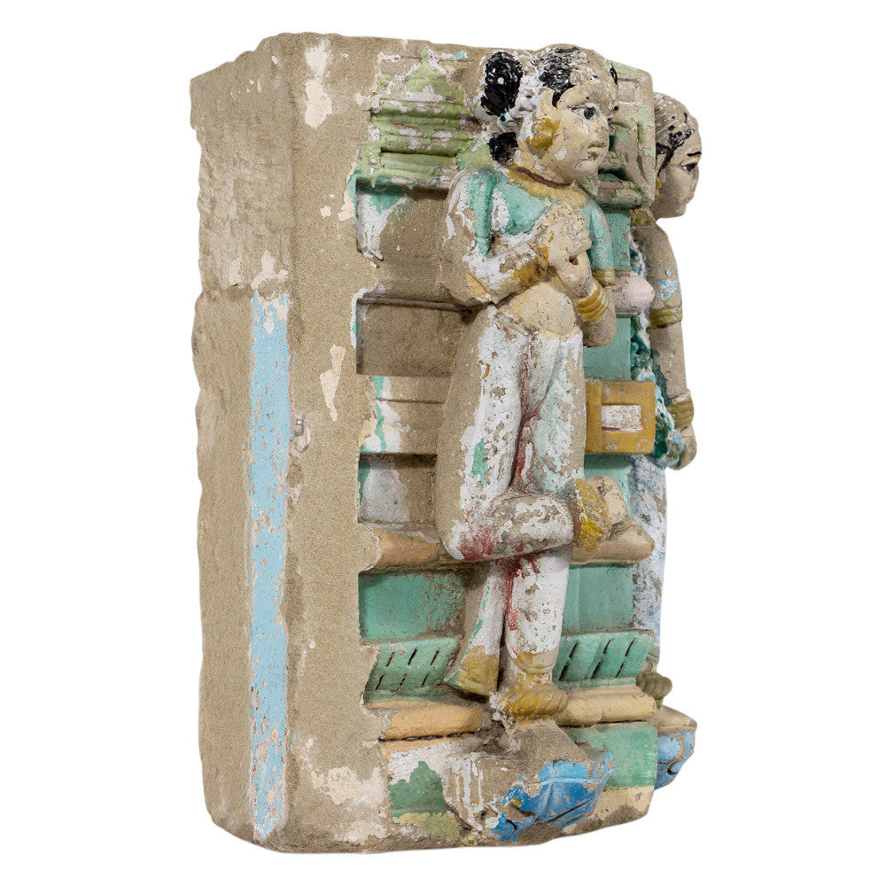 18th Century Stone Temple Pillar