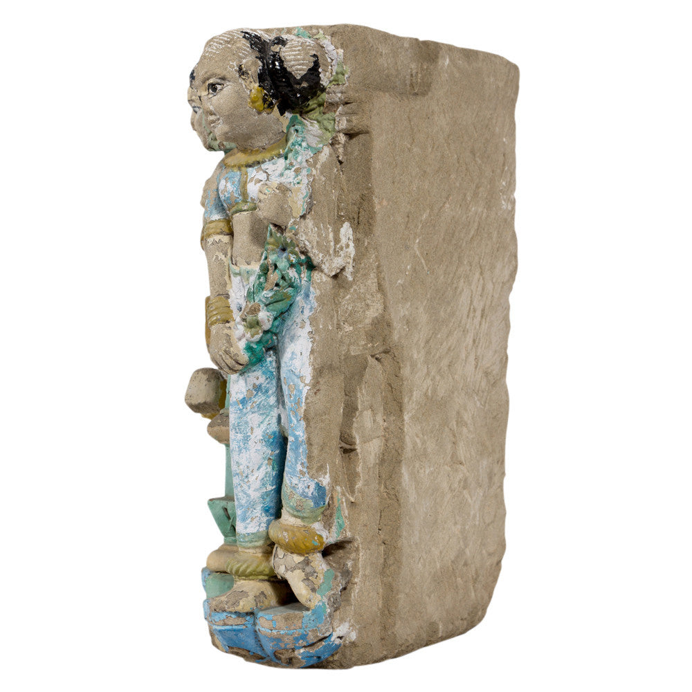 18th Century Stone Temple Pillar