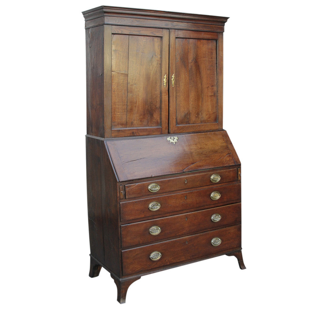 18th Century English Oak Secretary