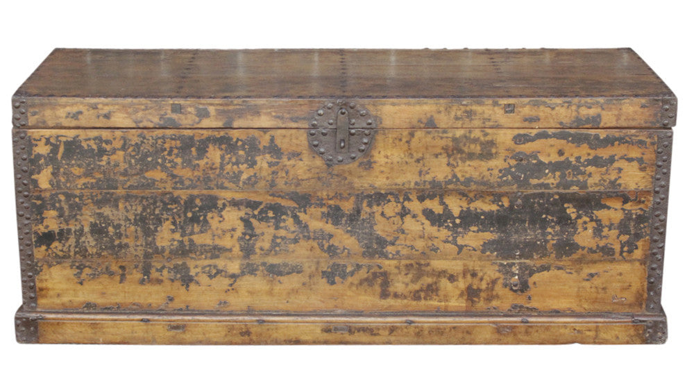 19th C. Tibetan Merchant Trunk