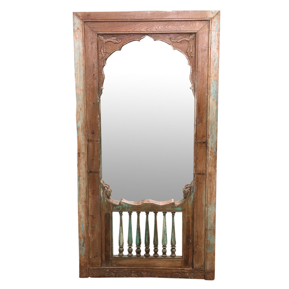 19th Century Spindle Haveli Mirror