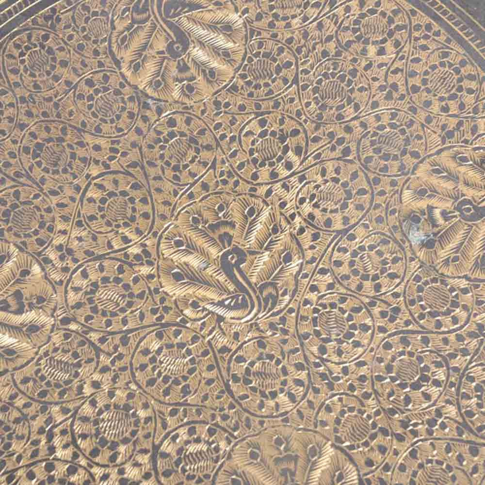 Indo Persian Brass Etched Wine Set