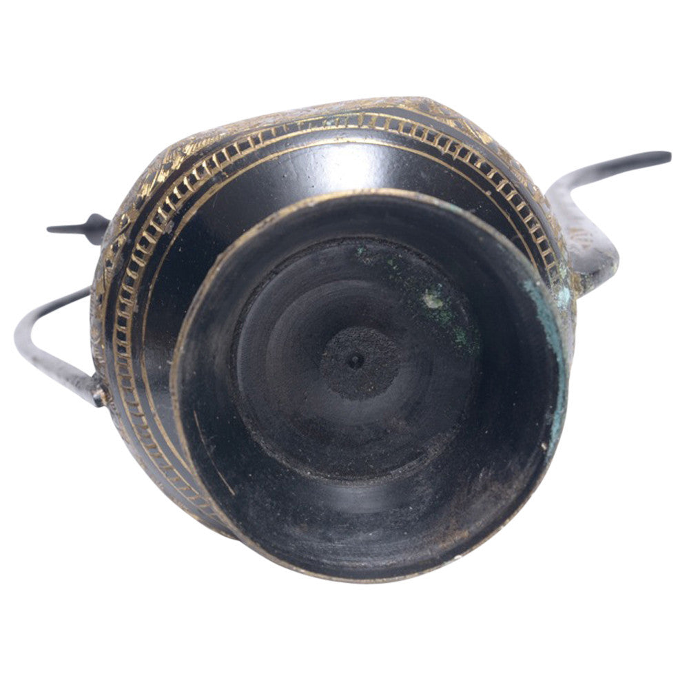 Indo Persian Brass Etched Wine Set