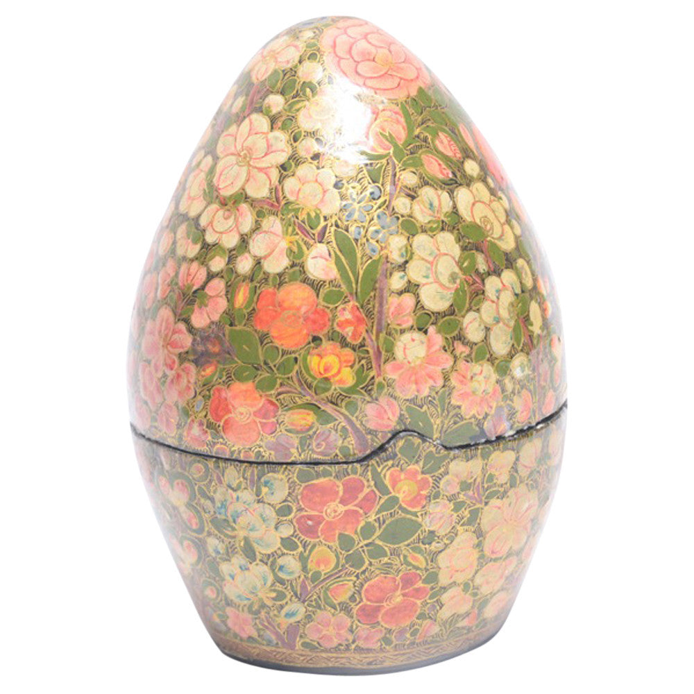 Floral Oval Kashmiri Hand Painted Box