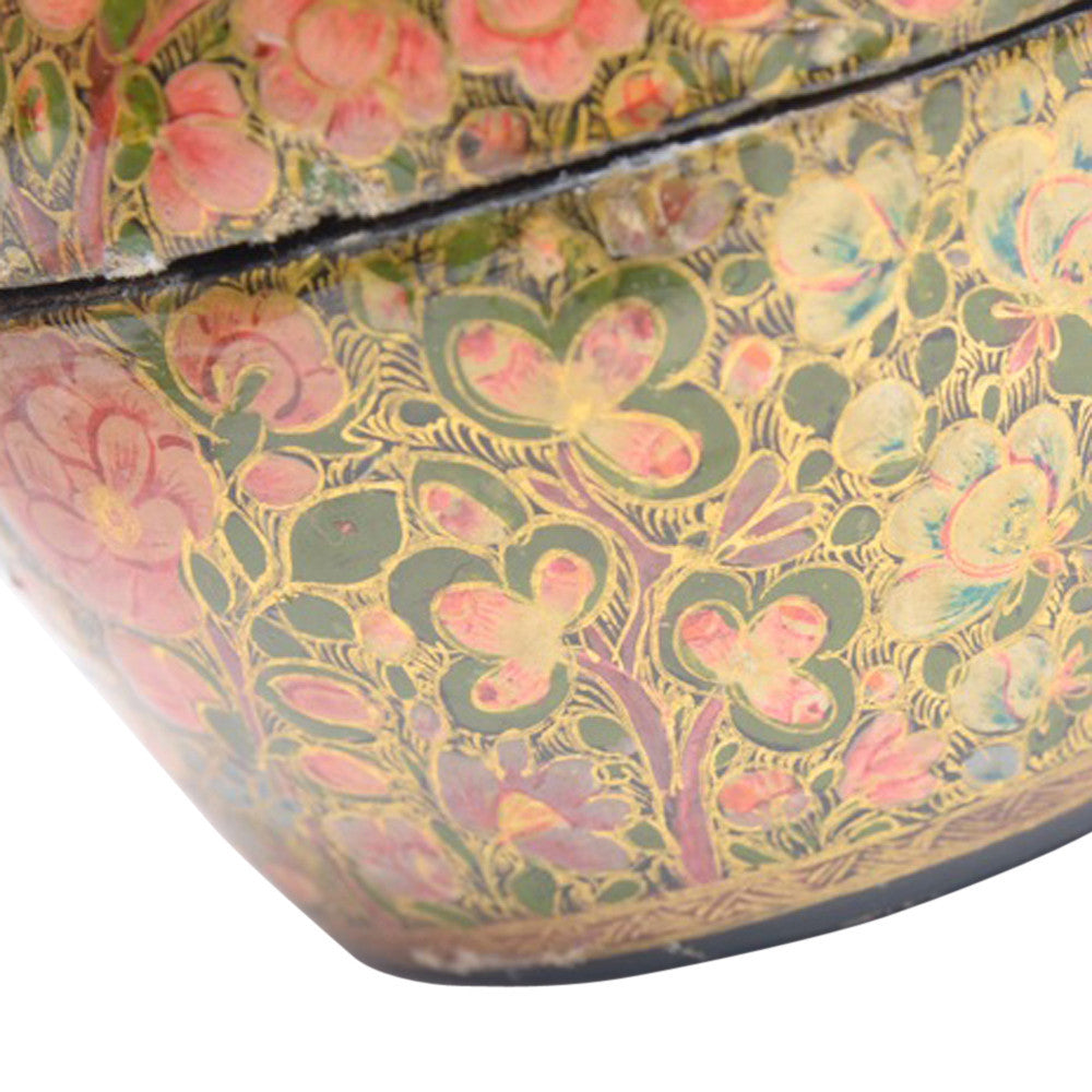 Floral Oval Kashmiri Hand Painted Box