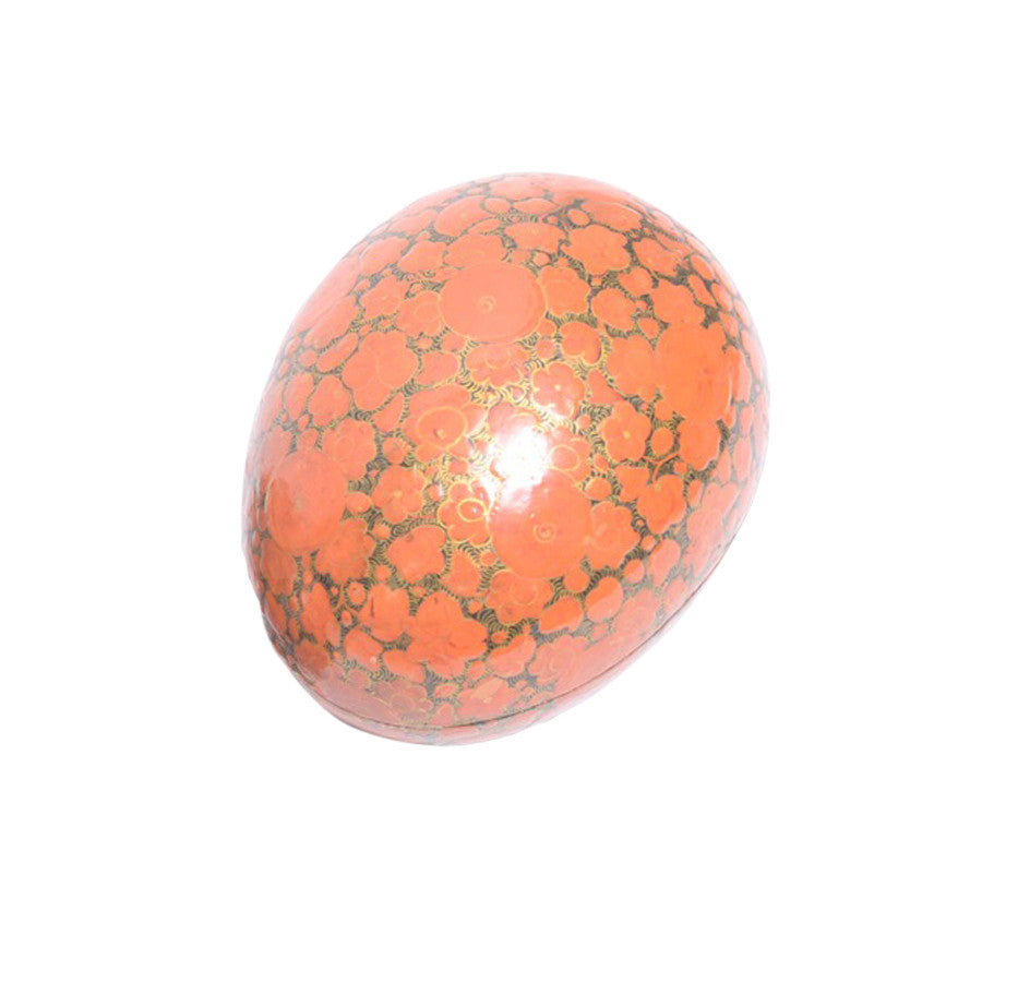 Coral Egg Kashmiri Hand Painted Box