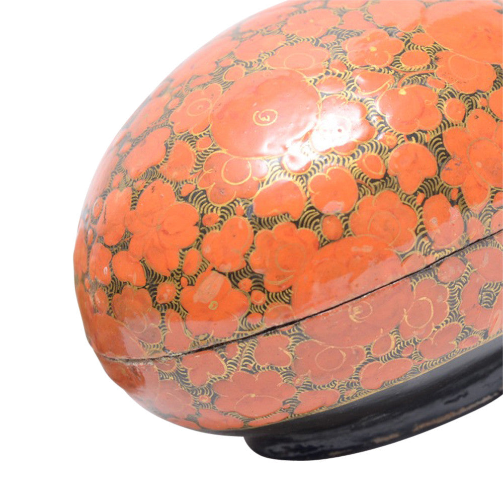 Coral Egg Kashmiri Hand Painted Box