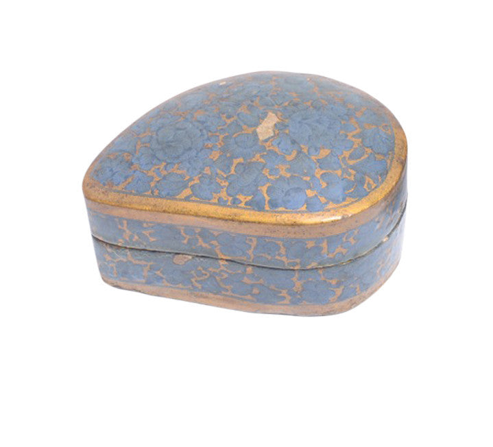 Powder Blue Kashmiri Hand Painted Box