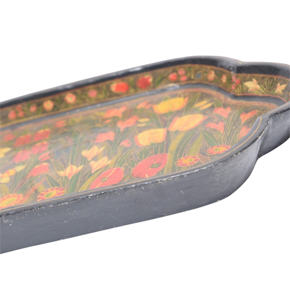 Blooming Hand Painted Kashmiri Tray
