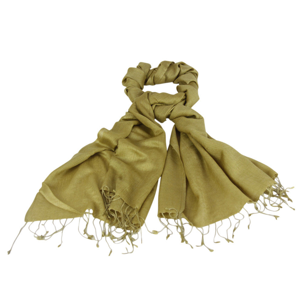 Yellow Green Pashmin Woolen Shawl