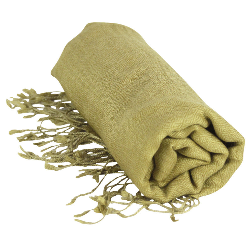 Yellow Green Pashmin Woolen Shawl