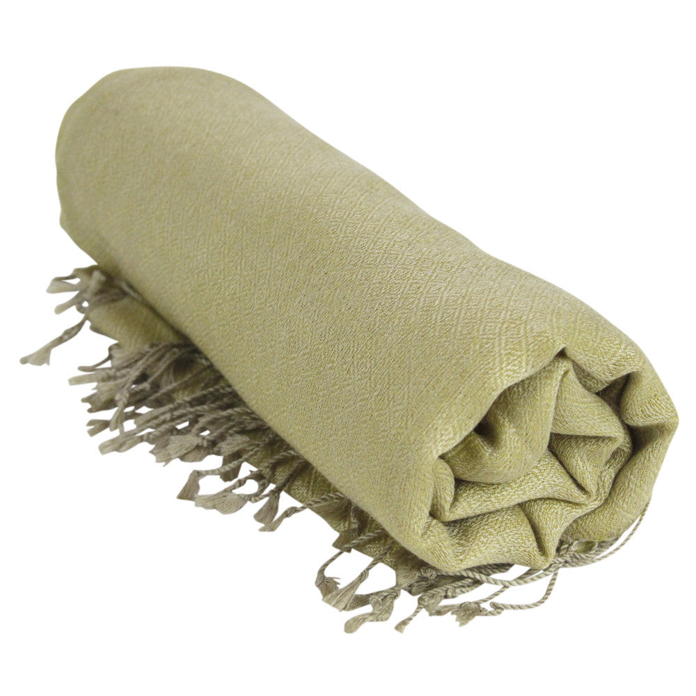 Chartreuse Pashmin Woolen Shawl