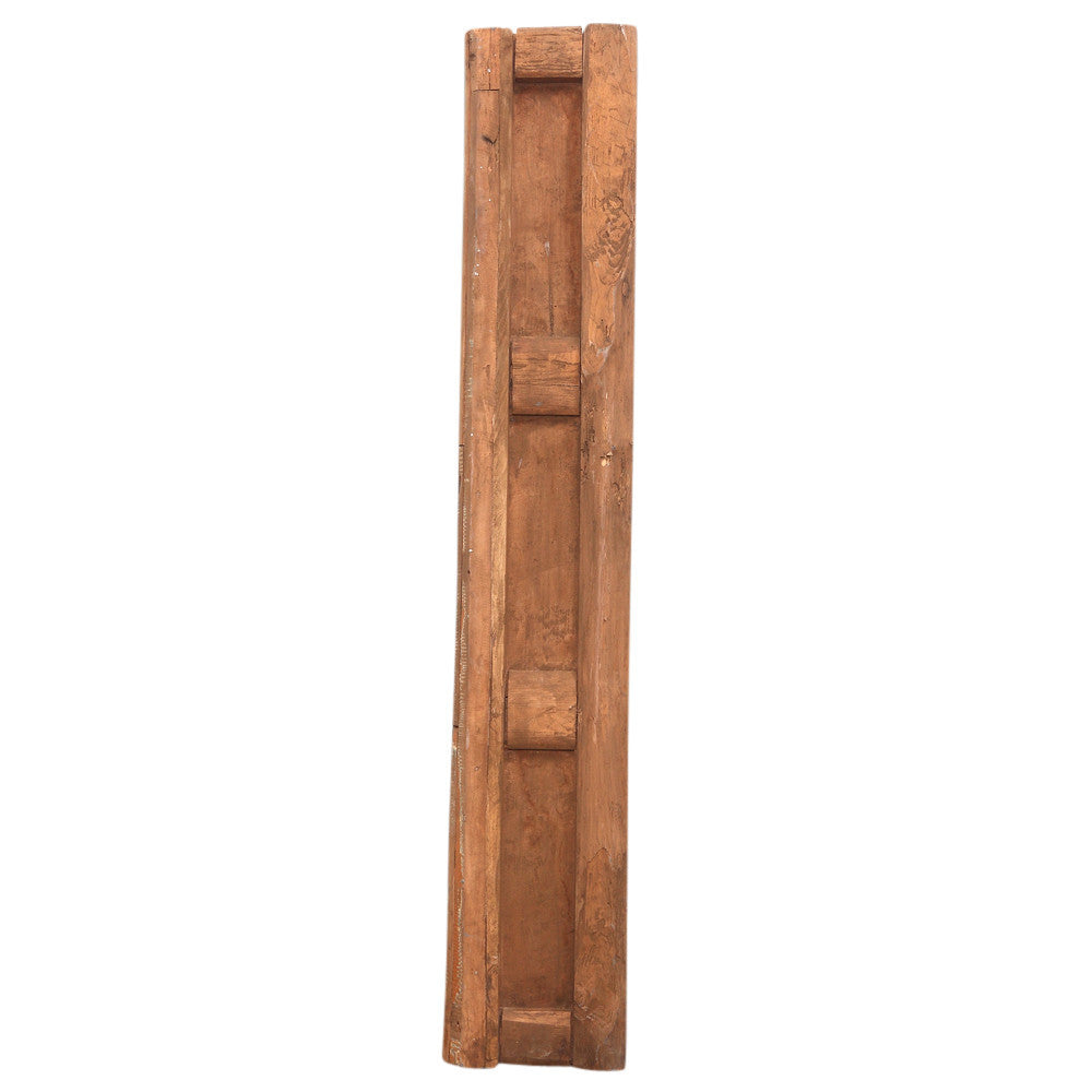 Aged Turquoise Carved Wall Panel