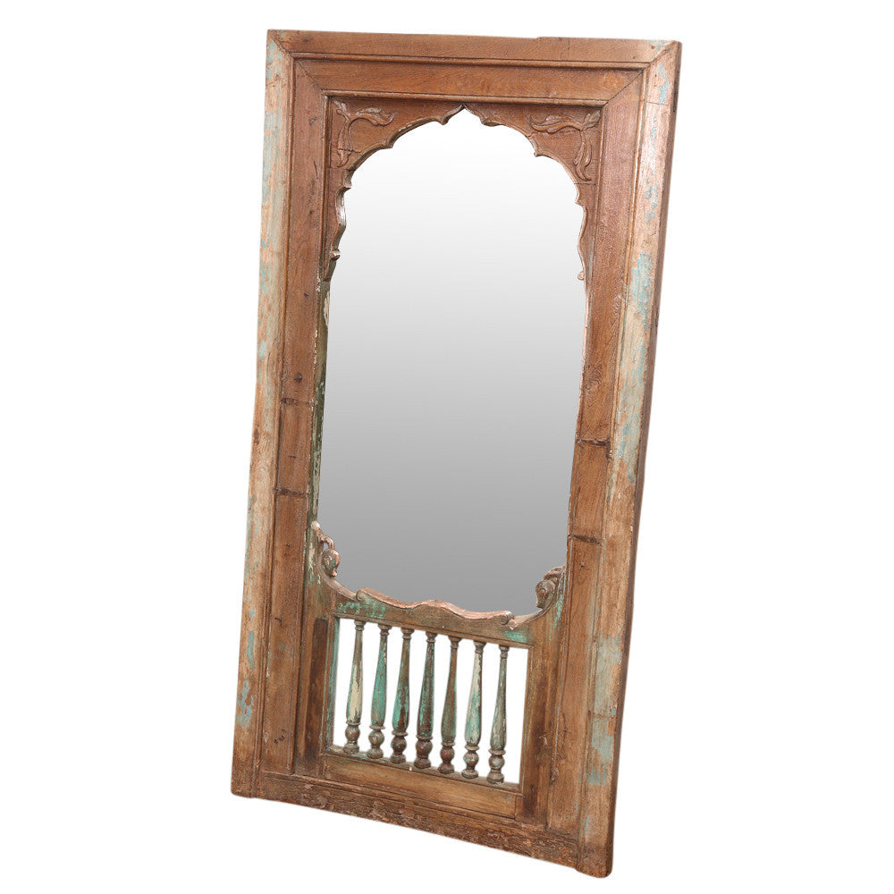 19th Century Spindle Haveli Mirror