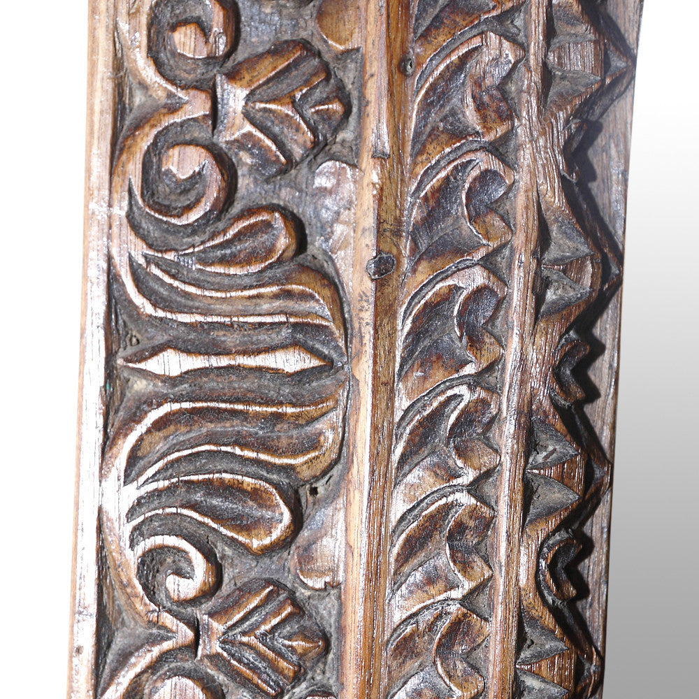 Antique Himalayan Carved Mirror