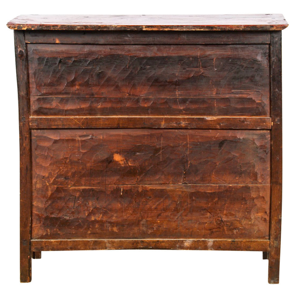 Yellow Lacquered Tibetan Monaster Cabinet
