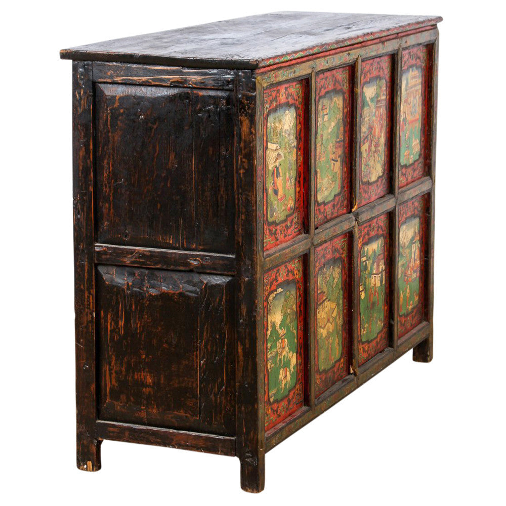 Spectacular 19th Century Tibetan Cabinet