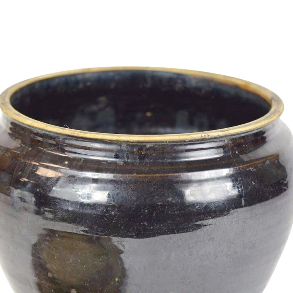 Antique Brown Martaban Vase
