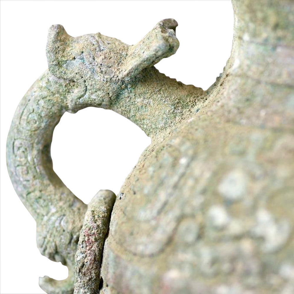 Antique Bronze Verdigris Container