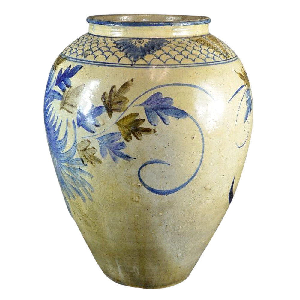Large Asian Painted Vase