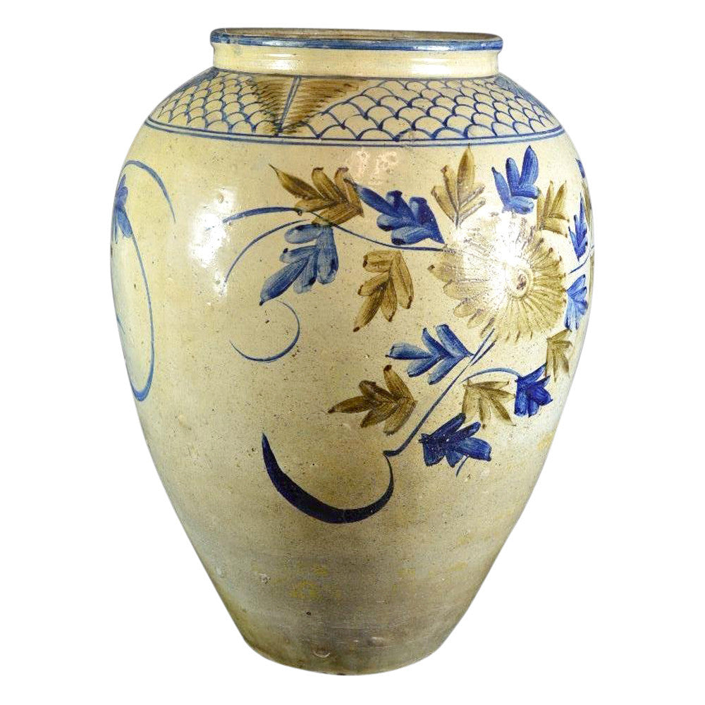 Large Asian Painted Vase