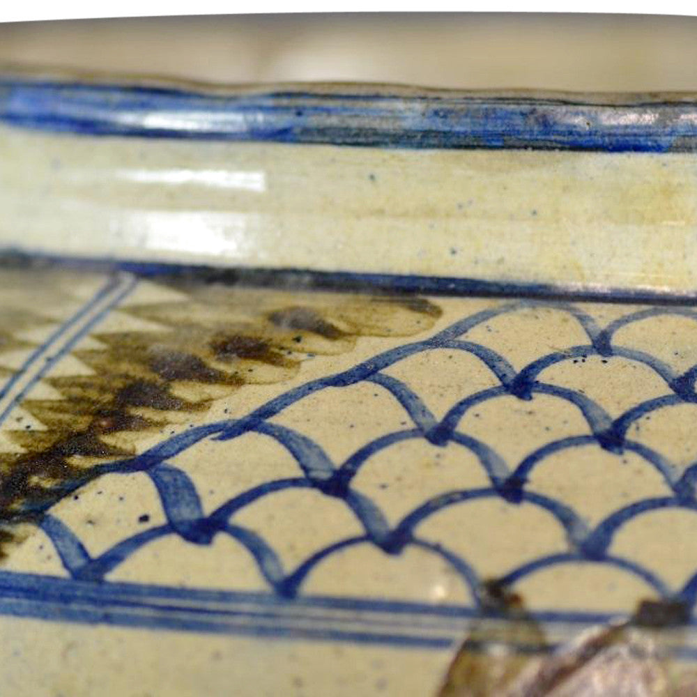 Large Asian Painted Vase