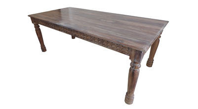 Anglo Scroll Carved Dining Table