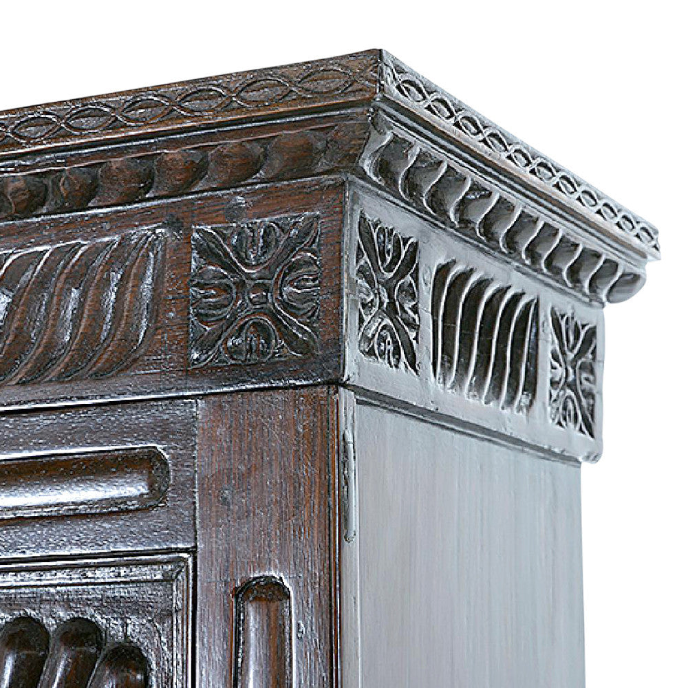 Beautiful Anglo Indian Sunburst Campaign Cabinet