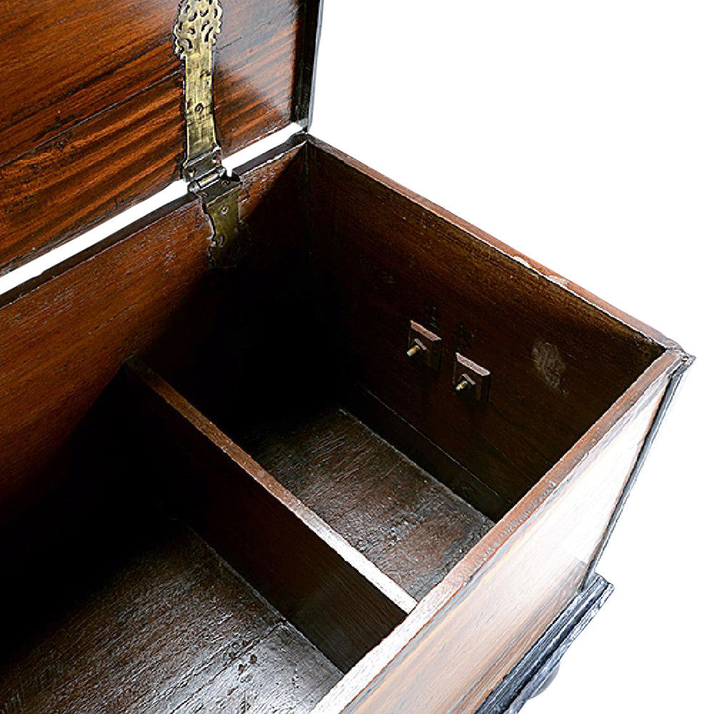 Indo Dutch Antique Trunk On Stand