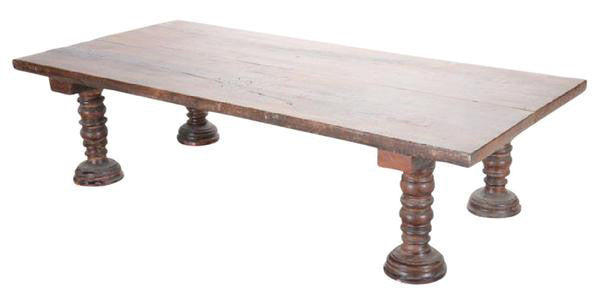 Early 20th Century Thick Top Bed Coffee Table