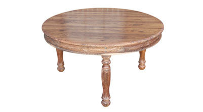 Anglo Indian Round Carved Table