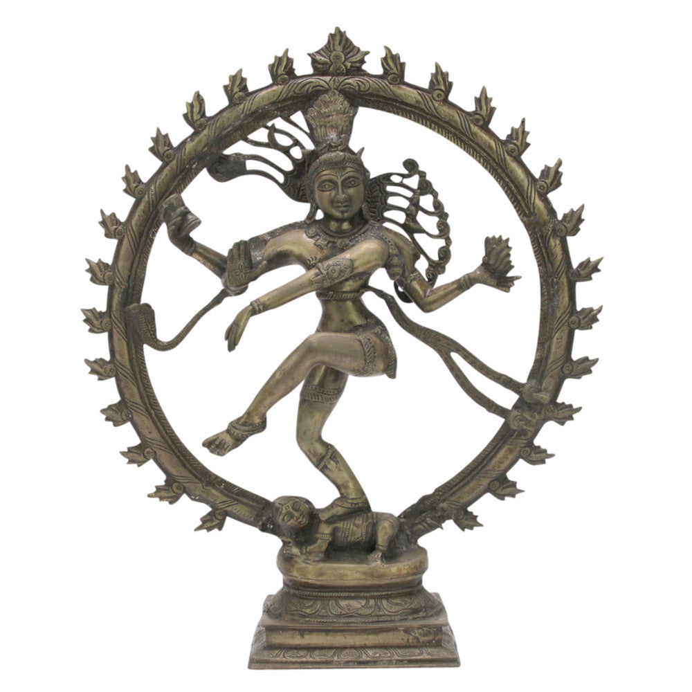 Aged Brass Nataraja Statue