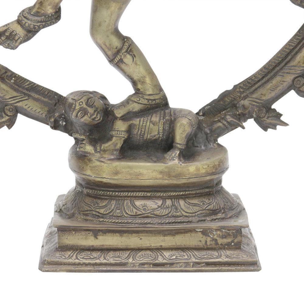 Aged Brass Nataraja Statue