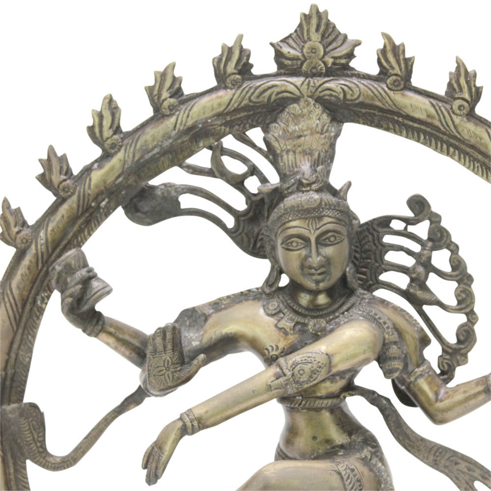 Aged Brass Nataraja Statue