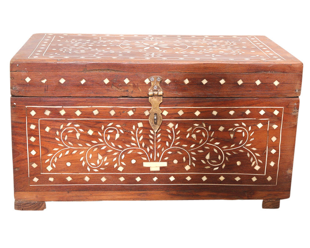 Anglo-Indian Bone Inlay Document Box