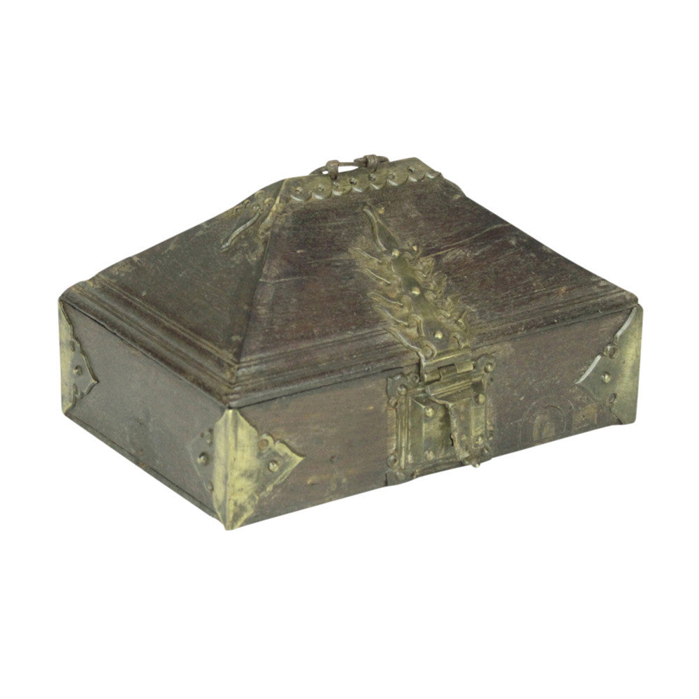 Anglo-Indian Brass & Wood Box