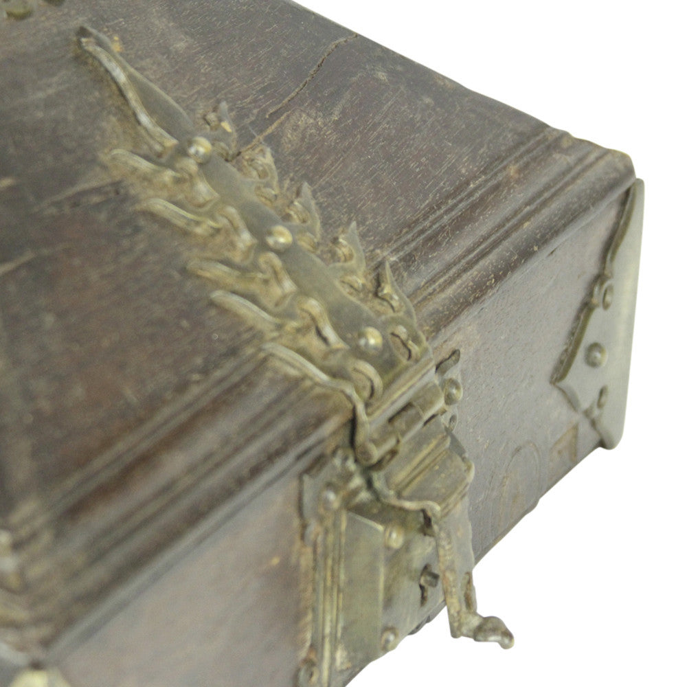 Anglo-Indian Brass & Wood Box