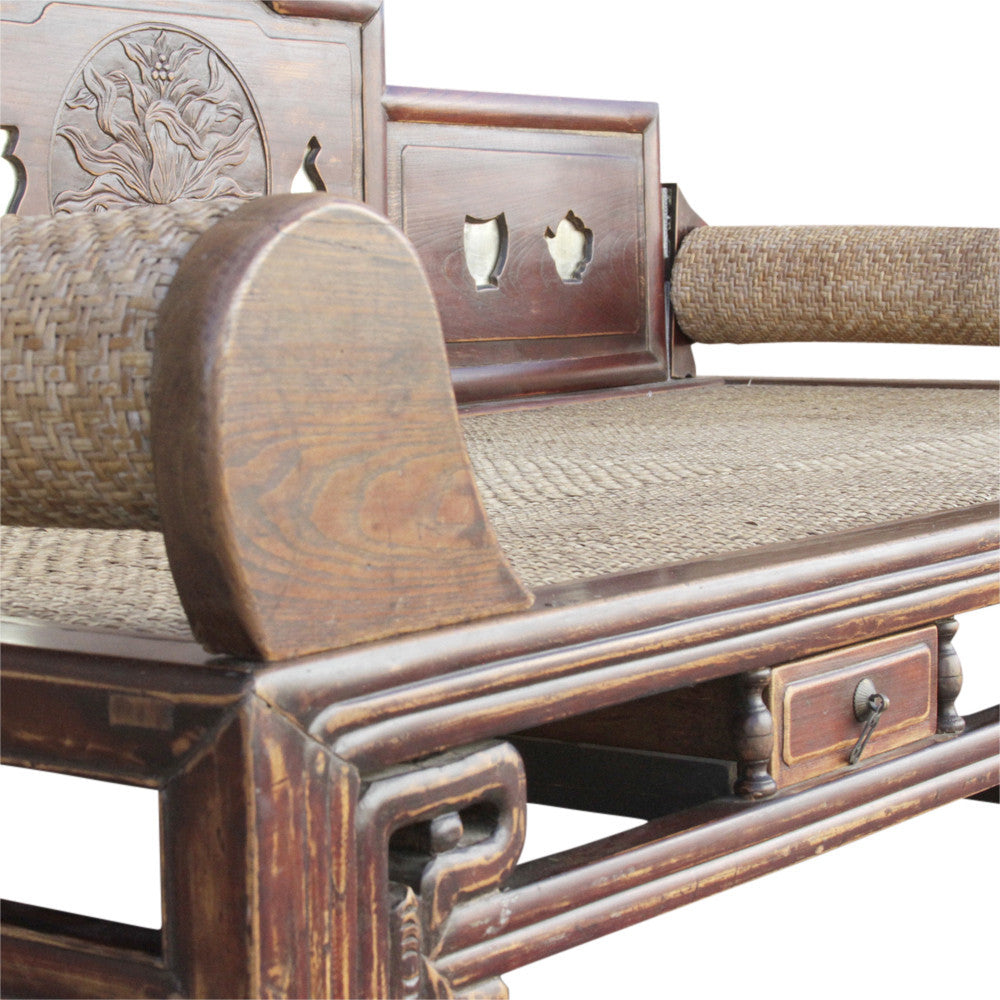 Antique Chippendale Style Opium Daybed